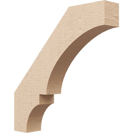 Ekena Millwork 3-inch W x 18-inch D x 18-inch H Balboa Rough Cedar Woodgrain TimberThane Knee Brace, Primed BRCUR03X18X18BOARCPR